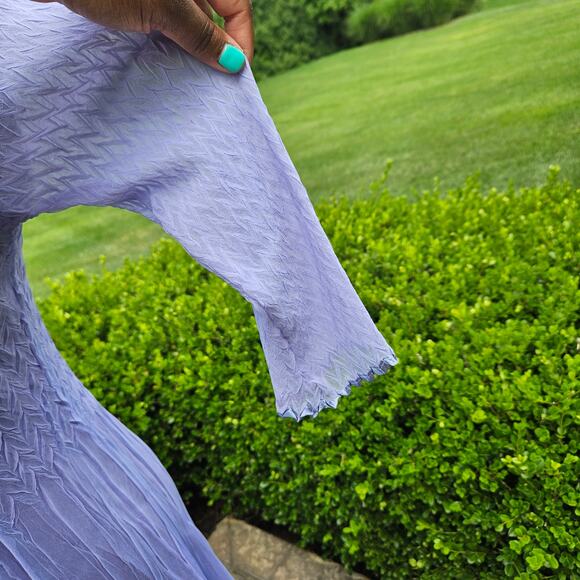 Komarov Beaded V-Neck Charmeuse Maxi Dress - Picture 3 of 10